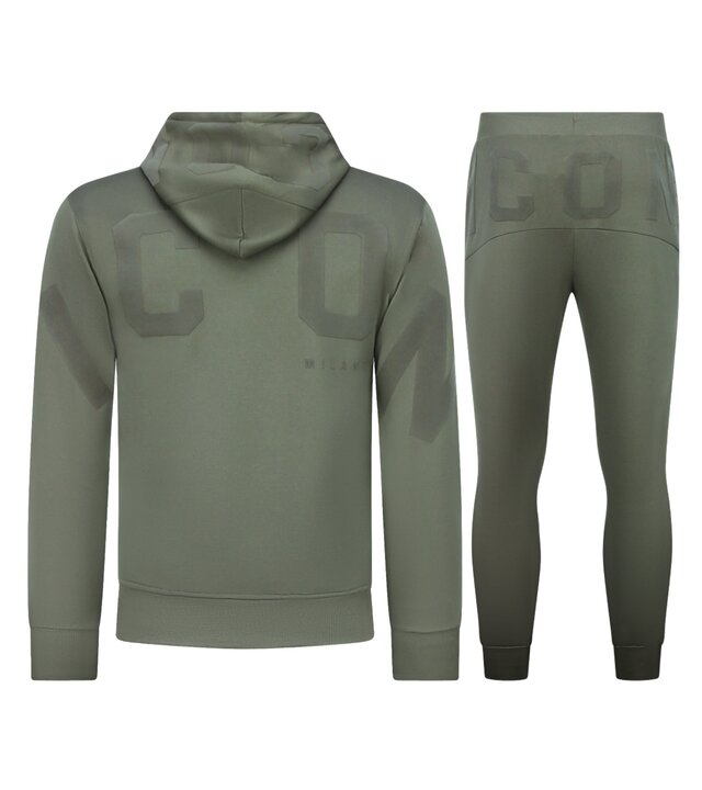 True Rise ICON Herren-Loungewear – Herren-Trainingsanzug – Herren-Jogginganzug für Erwachsene – 6152 – Grün