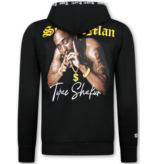 True Rise Tupac Kleidung – Herren-Jogginganzug 2Pac – Tupac Herren-Trainingsanzüge – 3389 – Schwarz