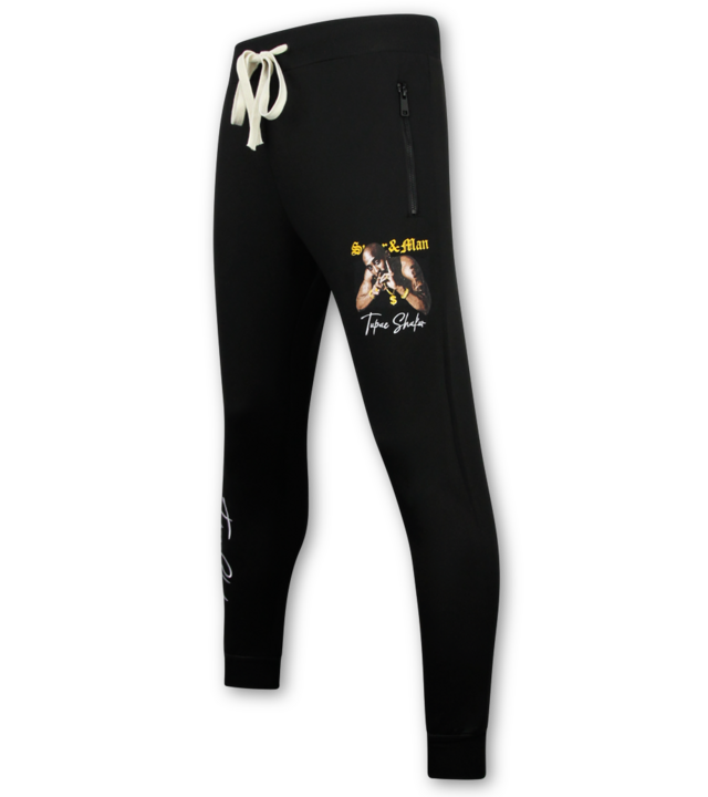 True Rise Tupac Kleidung – Herren-Jogginganzug 2Pac – Tupac Herren-Trainingsanzüge – 3389 – Schwarz