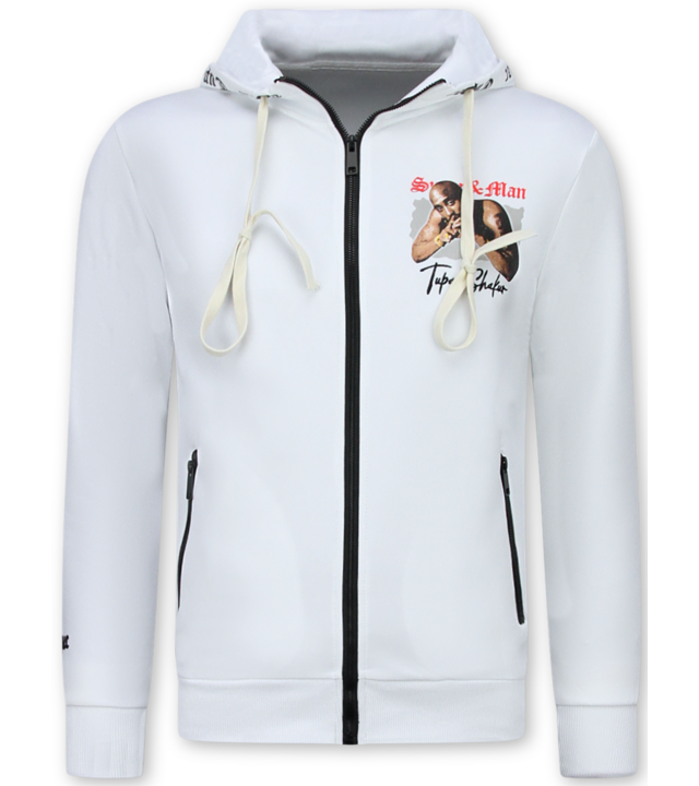 True Rise 2Pac Kleidung – Herren-Jogginganzüge – Tupac Herren-Trainingsanzüge – 3389 – Weiß