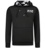 True Rise ICON Zweiteiler-Set – Herren-Trainingsanzug für Erwachsene – Herren-Jogginganzug – Herren-Loungewear – 088 – Schwarz