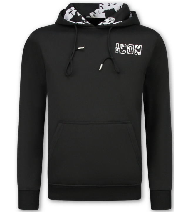 True Rise ICON Zweiteiler-Set – Herren-Trainingsanzug für Erwachsene – Herren-Jogginganzug – Herren-Loungewear – 088 – Schwarz
