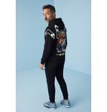 True Rise ICON Zweiteiler-Set – Herren-Trainingsanzug für Erwachsene – Herren-Jogginganzug – Herren-Loungewear – 088 – Schwarz
