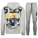 Simpsons Zweiteiler – Herren-Trainingsanzug – Jogginganzug – Loungewear – 089 – Grau