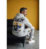 True Rise Simpsons Zweiteiler – Herren-Trainingsanzug – Jogginganzug – Loungewear – 089 – Grau