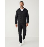 True Rise Tech Suit Sommer-Set Herren-Trainingsanzug – Dünner Herren-Trainingsanzug – Herren-Loungewear – 1050 – Schwarz