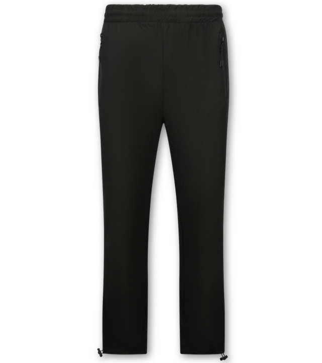 True Rise Tech Suit Sommer-Set Herren-Trainingsanzug – Dünner Herren-Trainingsanzug – Herren-Loungewear – 1050 – Schwarz