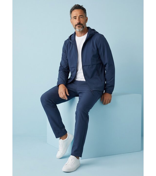 True Rise Dünner Herren-Trainingsanzug für den Sommer – Dünner Funktionsanzug für Herren – Herren-Loungewear – 1050 – Blau