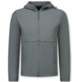 True Rise Dünner Herren-Funktionsanzug – Herren-Sommer-Trainingsanzug – Herren-Loungewear – 1050 – Grau
