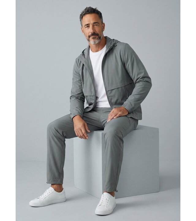 True Rise Dünner Herren-Funktionsanzug – Herren-Sommer-Trainingsanzug – Herren-Loungewear – 1050 – Grau