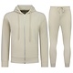 Elegantes zweiteiliges Set – Lässiger Oversize-Trainingsanzug für Herren – Jogginganzug für Erwachsene – 5853 – Beige