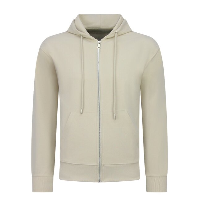 Enos Elegantes zweiteiliges Set – Lässiger Oversize-Trainingsanzug für Herren – Jogginganzug für Erwachsene – 5853 – Beige