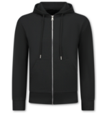 Enos Lässiger Oversize-Trainingsanzug für Herren – Elegantes zweiteiliges Set – Jogginganzug für Erwachsene – 5853 – Schwarz