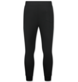 Enos Lässiger Oversize-Trainingsanzug für Herren – Elegantes zweiteiliges Set – Jogginganzug für Erwachsene – 5853 – Schwarz