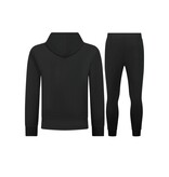 Enos Lässiger Oversize-Trainingsanzug für Herren – Elegantes zweiteiliges Set – Jogginganzug für Erwachsene – 5853 – Schwarz