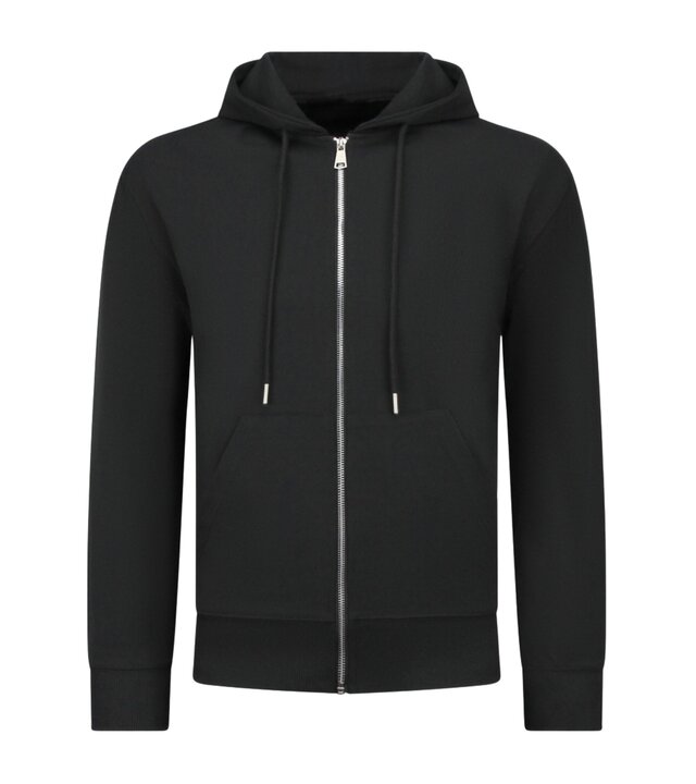 Enos Lässiger Oversize-Trainingsanzug für Herren – Elegantes zweiteiliges Set – Jogginganzug für Erwachsene – 5853 – Schwarz