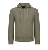 Enos Lässiger, gerippter Oversize-Jogginganzug für Herren – Herren-Trainingsanzug – Elegantes zweiteiliges Set – 7920 – Olivgrün