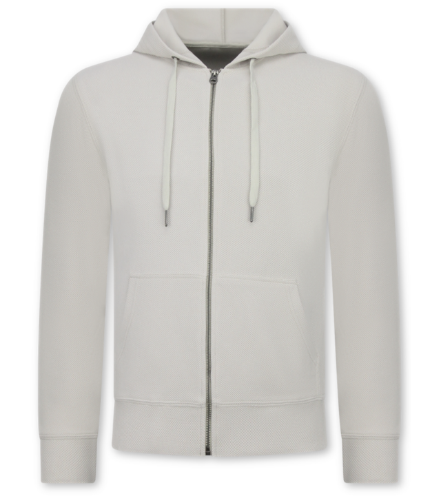 Enos Lässiges, geripptes Zweiteiler-Set in Oversize – Herren-Trainingsanzug – Jogginganzug für Herren – 7920 – Beige