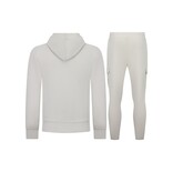 Enos Lässiges, geripptes Zweiteiler-Set in Oversize – Herren-Trainingsanzug – Jogginganzug für Herren – 7920 – Beige