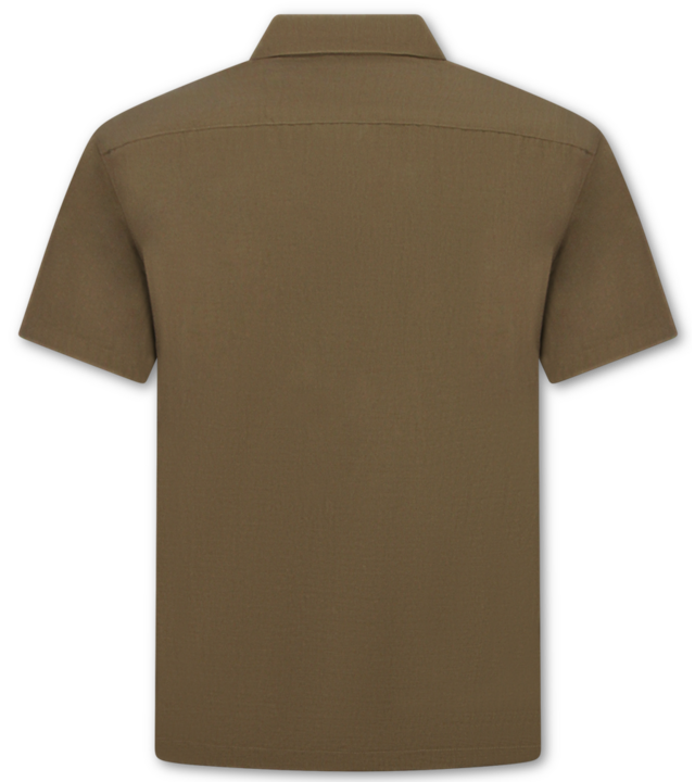 Enos Leinen-Twinset in Übergröße – Herren-Sommerset – Leinenhemd und Leinenhose – 7165 – Braun