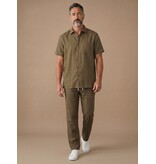 Enos Leinen-Twinset in Übergröße – Herren-Sommerset – Leinenhemd und Leinenhose – 7165 – Braun