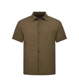 Enos Leinen-Twinset in Übergröße – Herren-Sommerset – Leinenhemd und Leinenhose – 7165 – Braun