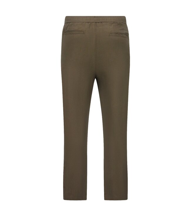 Enos Leinen-Twinset in Übergröße – Herren-Sommerset – Leinenhemd und Leinenhose – 7165 – Braun