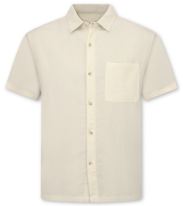 Enos Leinen-Sommer-Set für Herren – Oversized Twinset – Leinenhemd für Herren – Leinenhose für Herren – 7165 – Beige