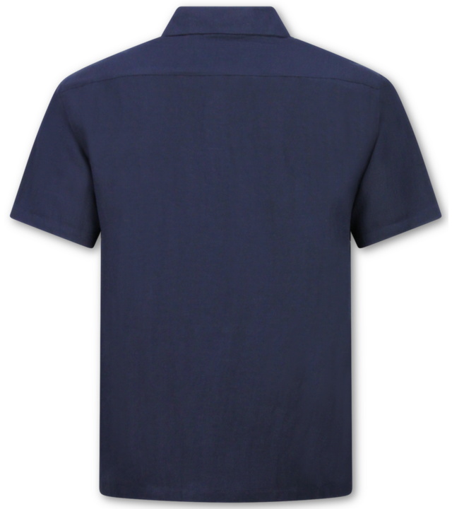 Enos Leinen-Sommer-Set für Herren – Oversized Twinset – Leinenhose für Herren – Leinenhemd für Herren – 7165 – Blau