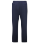 Enos Leinen-Sommer-Set für Herren – Oversized Twinset – Leinenhose für Herren – Leinenhemd für Herren – 7165 – Blau