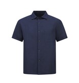 Enos Leinen-Sommer-Set für Herren – Oversized Twinset – Leinenhose für Herren – Leinenhemd für Herren – 7165 – Blau