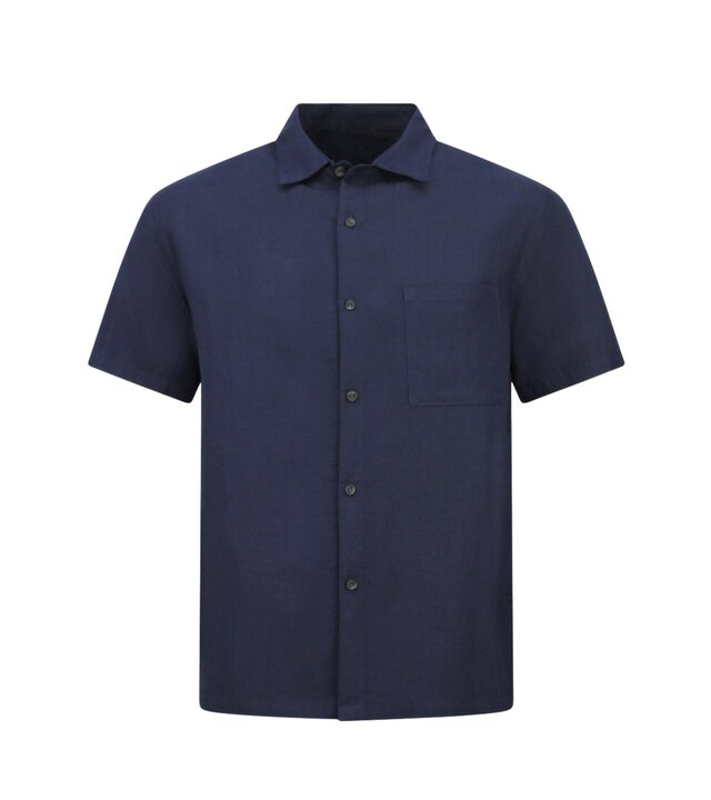 Enos Leinen-Sommer-Set für Herren – Oversized Twinset – Leinenhose für Herren – Leinenhemd für Herren – 7165 – Blau