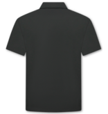 Enos Herren-Sommer-Set – Geripptes Oversize-Poloshirt und Shorts – Kombi-Set – F-5827 – Schwarz