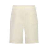 Enos Herren-Sommer-Set – Geripptes Oversize-Poloshirt und Shorts – Kombi-Set – F-5827 – Beige