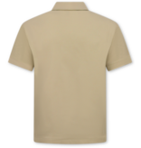 Enos Herren-Sommer-Set – Geripptes Oversize-Poloshirt und Shorts – Kombi-Set – F-5827 – Braun