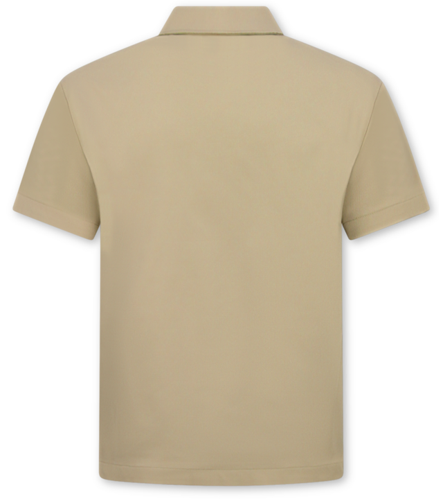 Enos Herren-Sommer-Set – Geripptes Oversize-Poloshirt und Shorts – Kombi-Set – F-5827 – Braun