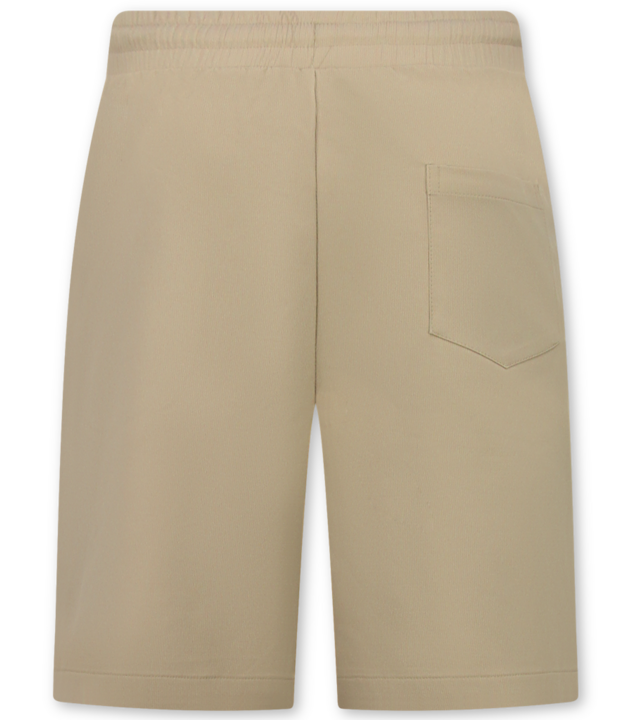 Enos Herren-Sommer-Set – Geripptes Oversize-Poloshirt und Shorts – Kombi-Set – F-5827 – Braun
