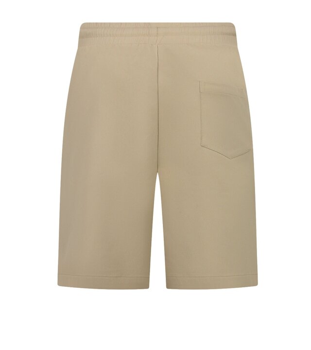 Enos Herren-Sommer-Set – Geripptes Oversize-Poloshirt und Shorts – Kombi-Set – F-5827 – Braun