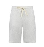 Enos Herren-Sommer-Set – Geripptes Oversize-Poloshirt – Herrenshorts / Herren-Oversize-T-Shirt – Twinset – F-5828 – Grau