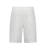 Enos Herren-Sommer-Set – Geripptes Oversize-Poloshirt – Herrenshorts / Herren-Oversize-T-Shirt – Twinset – F-5828 – Grau