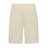 Enos Herren-Sommer-Set – Geripptes Oversize-Hemd und Shorts – Zweiteiliges Set – F-5830 – Beige
