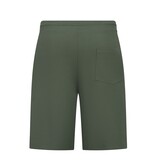 Enos Herren-Sommer-Set – Geripptes Oversize-Hemd und Shorts – Zweiteiliges Set – F-5830 – Grün