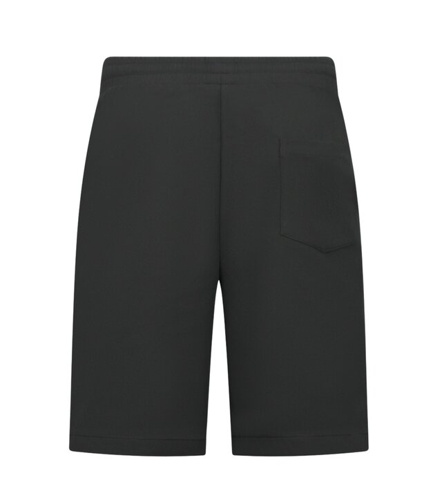 Enos Herren-Sommer-Set – Geripptes Oversize-Hemd und Shorts – Zweiteiliges Set – F-5830 – Schwarz