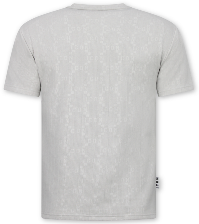 True Rise ICON Herren-Sommerset – Oversize-T-Shirt und Shorts – Twinset – 2096 – Grau