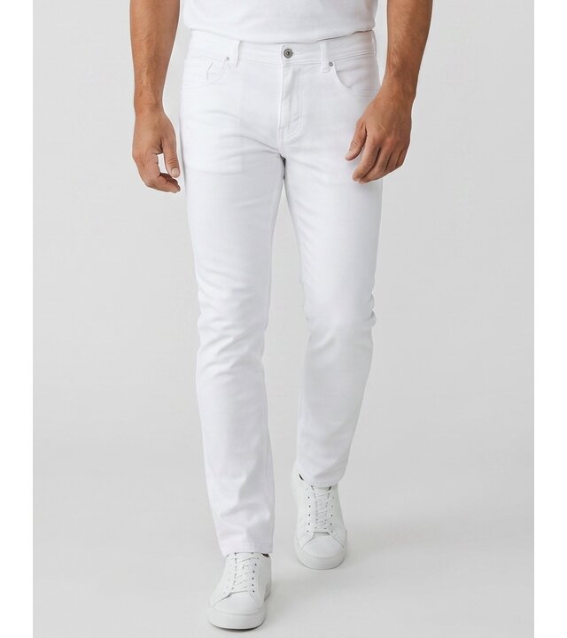 True Rise Weiße Herren-Jeans – Slim-Fit-Jeans für Herren – Stretch-Jeans für Herren – Weiße Herren-Jeans YG-1619 Weiß