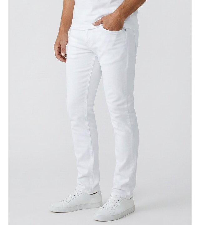 True Rise Weiße Herren-Jeans – Slim-Fit-Jeans für Herren – Stretch-Jeans für Herren – Weiße Herren-Jeans YG-1619 Weiß
