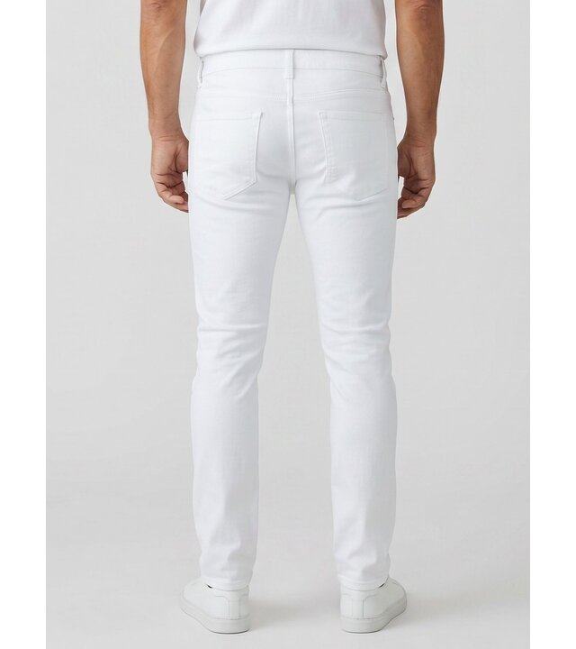 True Rise Weiße Herren-Jeans – Slim-Fit-Jeans für Herren – Stretch-Jeans für Herren – Weiße Herren-Jeans YG-1619 Weiß