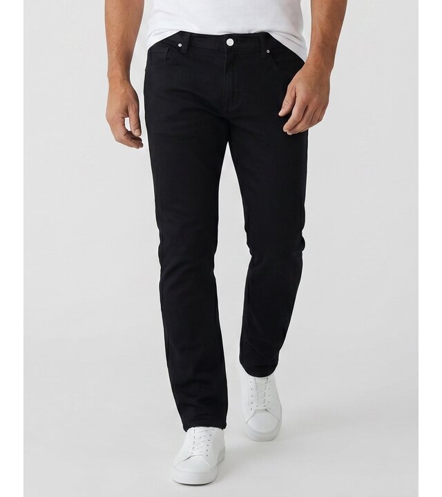 True Rise Schwarze Herrenjeans – Herren-Jeans für Erwachsene – Jeans in normaler Passform – Stretch-Jeans YG-3423 – Schwarz