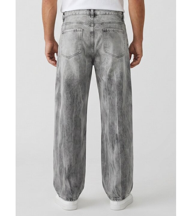 True Rise Baggy-Jeans für Herren – Oversized-Jeans – Jeans für Erwachsene – YX3606 – Grau