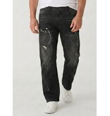 True Rise Baggy-Jeans für Herren – Oversized-Jeans – Jeans für Erwachsene – JC8167N – Schwarz